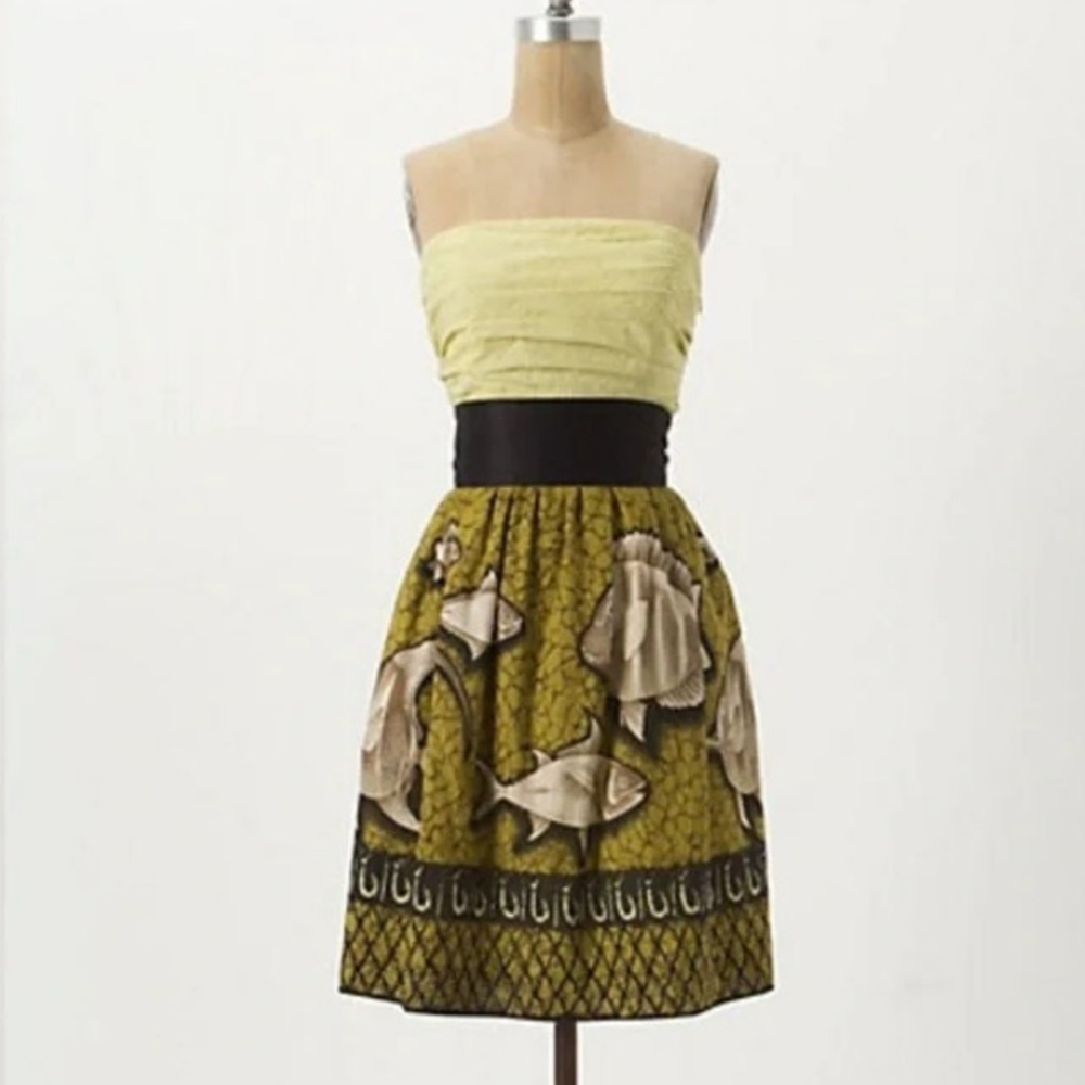 Anthropologie Baxter Bay Love The Ocean Dress by Vanessa Virginia Size 2 XS